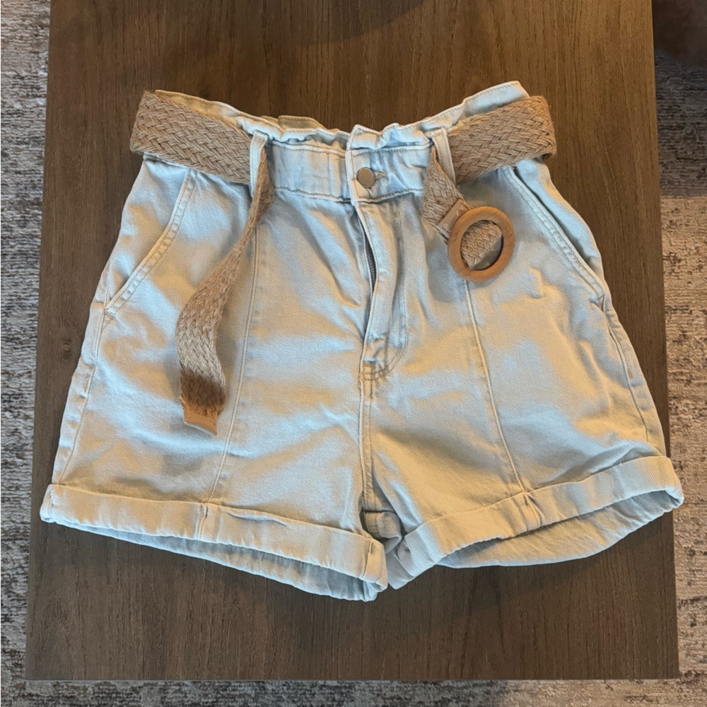 Belted Baggy Z1975 Denim Shorts